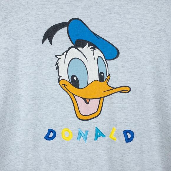 Disney Fashions Vintage Cotton Graphic Embroidered Donald Duck Tee L / XL - Picture 2 of 5